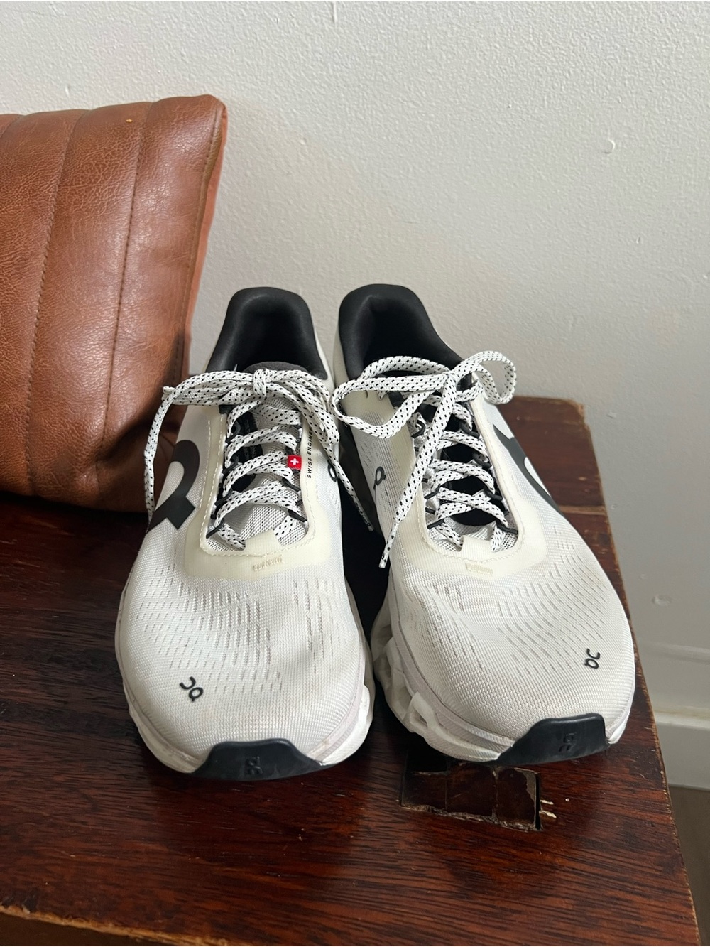 On Running On Cloudswift Women’s Athletic Shoes in Ivory and Black